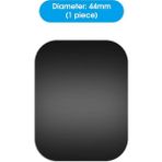 GongtuShop 1 Adet Siyah 44MM Tarzı Manyetik Metal Plaka Araç Telefonu Tutucu Evrensel Demir Levha Disk Sticker Montaj Cep Telefonu Mıknatıs Standı IPhone Ro Için (Yurt Dışından) - Beyaz