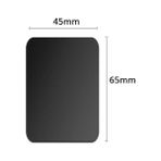 GongtuShop 1 Adet Siyah 45X65 Tarzı Manyetik Metal Plaka Araç Telefonu Tutucu Evrensel Demir Levha Disk Sticker Montaj Cep Telefonu IPhone Için Mıknatıs Standı (Yurt Dışından) - Beyaz