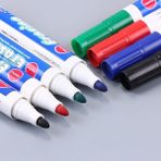GongtuShop 2 Adet Mavi Stil 4 Renk Büyülü Su Boyama Beyaz Tahta Kalem Pvp Su Bazlı Renkli Kalem Kalem Karatahta Toksik Olmayan Işaretleyici Kuru Silinebilir Silme F8R7 (Yurt Dışından) - Beyaz Tahta Kalemi
