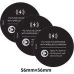 GongtuShop 3 Adet Yuvarlak Stil Fonken Manyetik Metal Plaka Araç Telefonu Tutucu Kablosuz Şarj Uyumlu Demir Sac Disk Sticker Kablosuz Şarj Cihazı Mevcuttur (Yurt Dışından) - Beyaz - 1