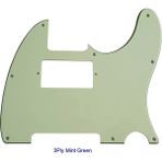 GongtuShop 3 Kat Nane Yeşili Stili Pleroo Gitar Parçaları - Abd Standart 8 Vida Delikli Tele Telecaster Için Paf Humbucker Gitar Pickguard Kazıma Plakası (Yurt Dışından) - Renkli