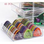GongtuShop 40 Adet Karışık Stil 1 Kutu Mat Gitar Seçtikleri Akustik Elektrik Bas Plectrum Mediator Gitar Aksesuarları Kalınlığı (Yurt Dışından) - Renkli