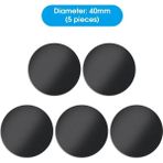 GongtuShop 5 Adet Siyah Stil Manyetik Metal Plaka Araç Telefonu Tutucu Evrensel Demir Levha Disk Sticker Montaj Cep Telefonu Mıknatıs Standı IPhone Ro Için (Yurt Dışından) - Beyaz - 1