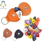 GongtuShop 5 Seçim ve 1 Çanta Stili 5 Adet Gitar Seçtikleri Alice Akustik Electrks + 1 Deri Anahtarlık Gitar Seçtikleri Tutucu Çanta Kılıf Gitar Aksesuarları Gyh (Yurt Dışından) - Renkli