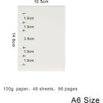 GongtuShop A6 Boş Stil Yüksek Li Halka Bağlayıcı Defter A5 Kişisel A6 A7 A8 Boyut Ekle Yedekler Gevşek Yaprak Spiral Günlüğü Planlayıcı Iç Çekirdek 100G Kağıt (Yurt Dışından) - Renkli - not defteri
