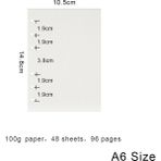 GongtuShop A6 Nokta Izgara Stili Yüksek Li Halka Bağlayıcı Defter A5 Kişisel A6 A7 A8 Boyut Ekle Yedekler Gevşek Yaprak Spiral Günlüğü Planlayıcı Iç Çekirdek 100G Kağıt (Yurt Dışından) - Renkli - not defteri