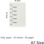 GongtuShop A7 Nokta Izgara Stili Yüksek Li Halka Bağlayıcı Defter A5 Kişisel A6 A7 A8 Boyut Ekle Yedekler Gevşek Yaprak Spiral Günlüğü Planlayıcı Iç Çekirdek 100G Kağıt (Yurt Dışından) - Renkli - not defteri