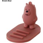 GongtuShop B-Kahverengi Katlanamayan Stil 360 Döndürme Katlanabilir Cep Telefonu Standı Geri Ultra Tonlu Zil Tutucu Masa Metal Parmak Kickstand Için Çok Açılı Taşınabilir (Yurt Dışından) - Beyaz - 1