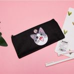 GongtuShop B20 Stili Süper Kahraman Sevimli Kalem Kutusu Tuval Okul Çocuklar Için Kalem Kutuları Hediyeler Kırtasiye Çantası Küçük Hayvan Kalem Kutusu Öğrenci Saklama Çantası (Yurt Dışından) - Beyaz