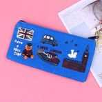 GongtuShop B22 Stili Süper Kahraman Sevimli Kalem Kutusu Tuval Okul Çocuklar Için Kalem Kutuları Hediyeler Kırtasiye Çantası Küçük Hayvan Kalem Kutusu Öğrenci Saklama Çantası (Yurt Dışından) - Beyaz