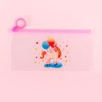 GongtuShop Balon Tek Boynuzlu At Stili Kawaii Unicorn Eva Kalem Kutusu Basit Halka Fermuar Çekme Tasarım Ofis Kalem Çantası Öğrenci Okul Malzemeleri Için Sevimli Kırtasiye Hediye (Yurt Dışından) - Beyaz
