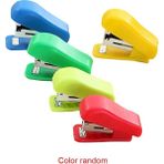 GongtuShop Bir Stil Rastgele Renkli Zımba Katı Ofis Kırtasiye Sevimli Mini Zımba Öğrenci No.10 Zımba Mini Zımba Için Küçük Taşınabilir Plastik Kullanın (Yurt Dışından) - Beyaz - zımba makinesi