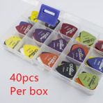 GongtuShop C Stili Adet Gitar Seçtikleri 1 Kutu Kasa Alice Akustik Elektrik Bas Plectrum Mediator Enstrüman Kalınlığı Mix (Yurt Dışından) - Renkli