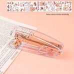 GongtuShop Çıkartma Stili ile Altın Ins Zımba Girly Sevimli Öğrenci Büyük Zımba Okul Malzemeleri Zımba Engrampador Papel Reliure Livre Ofis Aksesuarları (Yurt Dışından) - Beyaz - zımba makinesi - 1
