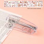 GongtuShop Çıkartma Stili ile Gümüş Ins Zımba Girly Sevimli Öğrenci Büyük Zımba Okul Malzemeleri Zımba Engrampador Papel Reliure Livre Ofis Aksesuarları (Yurt Dışından) - Beyaz - zımba makinesi - 1