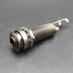 GongtuShop Endpin Jakı Tabanca Bk Stili Akustik Elektro Gitar 3 Prong Uç Pin Jack Inch Mono Çıkış Arka Kapaklı Endpin Jack Soket Fiş (Yurt Dışından)