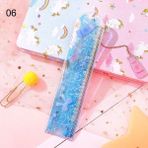 GongtuShop F Stili Sevimli Karikatür Yerleşik Bataklık Cetvel Kolye Regle Couture Escuadra Carpintero ile Çok Fonksiyonlu Öğrenci Kırtasiye Cetvel (Yurt Dışından) - Beyaz - 1