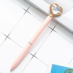 GongtuShop J Tarzı Siyah Ellen Brook Tükenmez Kalem Okul Ofis Malzemeleri Düğün Kırtasiye Kristal Elmas Kalp Metal Gül Altın Lüks G (Yurt Dışından) - Renkli - 1