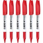 GongtuShop Kırmızı 6 Adet Tarzı 6 Adet Beyaz Tahta Kalem Siyah Mavi Kırmızı Silinebilir Öğretmenler Büyük Kapasiteli Karatahta Çocuk Renkli Su Bazlı Çizim Tahtası Kalem (Yurt Dışından) - Beyaz Tahta Kalemi