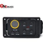 GongtuShop KLT-10B Seyahat Gitar 36 ve 38 Gitar Siyah Için Yuvarlak Ekran Tuner ile 4 Bant Eq Ekolayzer Preamp Pickup (Yurt Dışından) - Renkli