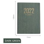 GongtuShop Koyu Yeşil Stil A7 2021 Bir Planlayıcı Ingilizce Versiyonu Gündem Defter Dergisi Not Defterleri Öğrencileri Için Günlüğü Gündem Planlayıcısı Okul Ofis Malzemeleri (Yurt Dışından) - Renkli - not defteri