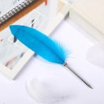 GongtuShop Mavi Stil Avrupa Retro Tüy Tükenmez Kalem Yaratıcı Kırtasiye Öğrenci Yazma Ödül Reklam Hediyeler Ofis Imza Kalem Malzemeleri (Yurt Dışından) - Renkli - 1