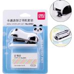 GongtuShop Mini Panda Zımba Kiti Karikatür Ofis Ciltleme Gevşek Yapraklı Ciltçi Kitap Panda Manuel Zımba Kırtasiye Çin Eces No. 10 (Yurt Dışından) - Beyaz - zımba makinesi