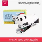 GongtuShop Mini Panda Zımba Seti Wittaples Zımba Karikatür Ofis Okul Malzemeleri Kırtasiye Ataş Ciltleme Bağlayıcı Kitap Kanalizasyon (Yurt Dışından) - Beyaz - zımba makinesi - 1