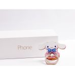 GongtuShop No.6 Tarzı Melody Twins Star Cep Telefonu Tutacağı Evrensel Telefon Zil Tutacağı Telefon Standı Parmak Yüzük Tutacağı Masalar iPhone Için Destek (Yurt Dışından) - Beyaz - 1