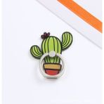 GongtuShop No.7 Tarzı Artoon Parmak Yüzük Tutucu Standı gr Cep Telefonu Için Döner Araç Montaj Telefonu Arka Sticker Pad Evrensel Braket (Yurt Dışından) - Beyaz - 1