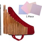 GongtuShop Pan Flüt Es Doğal Bambu Nefesli Enstrüman G Tuşu Panpipe Çin Geleneksel Nefesli Enstrüman Temizleme Çubuğu Çanta ile (Yurt Dışından)