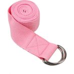 GongtuShop Pembe Tarzı Spor Yoga Askıları Dayanıklı Pamuk Egzersiz Askıları Ayarlanabilir D-Ring Toka Yoga Streç Pilates Kemer Direnci Fitness Band (Yurt Dışından)