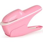 GongtuShop Pembe Tarzı Zımba Yok Çivisiz Zımba Mini Kağıt Kitap Ciltleme Zımbalama Makinesi Zımbasız (Yurt Dışından) - Beyaz - zımba makinesi - 1