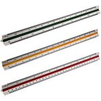 GongtuShop Plastik Üçgen Ölçekli Cetvel Mimarlık Için 3 Taraflı Çizim Mimar Mühendisler Teknik Ölçme Araçları (Yurt Dışından) - Beyaz - 1