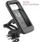 GongtuShop Stil 1 Stil Ayarlanabilir Su Geçirmez Bisiklet Telefon Tutucu Evrensel Bisiklet Motosiklet Gidon Mıknatıs Kılıf Cep Telefonu Desteği Montaj Braketi Çanta (Yurt Dışından) - Beyaz
