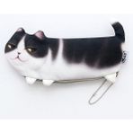 GongtuShop Stil 3 Stil Yaratıcı Kawaii Yenilik Simülasyon Karikatür Kedi Kalem Kutusu Yumuşak Bez Okul Kırtasiye Kalem Çantası Hediye Için Kız Erkek Öğrenci (Yurt Dışından) - Beyaz