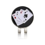 GongtuShop x Tarzı Yeni Golf Topu Işareti + Golf Şapka Iğnesi Manyetik Alaşım Işaretleyici Golf Aksesuarları Kartal Kaplan Bir Atıcı Flog Şarap Bardağı Şanslı Yonca (Yurt Dışından)