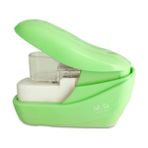 GongtuShop Yeşil Stil Zımbasız Zımba Makinesi Mini Şirin Kitap Zımba Gerektirmez Zımbasız Zımba Zımbasız Kağıt Zımba Zımbası (Yurt Dışından) - Beyaz - 1