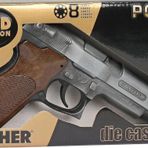 Gonher 8'li Gri Metal Polis Koleksiyon Mantar Tabancası