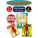 Gönül Yayıncılık 1. Sınıfa Hazırlık Çizgi Çalışmal+ Boyama+Aktivite Kitabı (Ciltli)