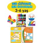 GÖNÜL YAYINCILIK 3-6 Yaş Çocuklar Için El Ve Parmak Kas Gelişimini Sağlayan Boyama Ve Etkinlik Kitabı Seti