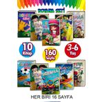 GÖNÜL YAYINCILIK 3-7 Yaş Eğitici-öğretici Süper Boyama Seti 10 Kitap