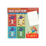 Gönül Yayıncılık A4 32 Yaprak Karton Kapak Güzel Yazı Defteri Yeni Müfredat (4 adet) - -- - 0