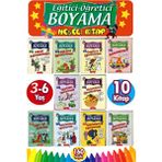 Gönül Yayıncılık Eğitici Öğretici Boyama Seti 10 Kitap Anonim Yazarlı 3-7 Yaş İçin