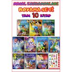 GÖNÜL YAYINCILIK MİNİKLER İÇİN 3-6 YAŞ STİCKERLİ BOYAMA KİTABI SETİ 10 KİTAP