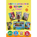 GÖNÜL YAYINCILIK Okul Öncesi Eğitici Etkinlik Boyama Seti (3-6 Yaş)
