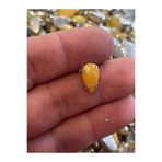Gönülden Tasarım 1 Cm 2 Mm Kristal Koyu Sarı Kasalı Dikme Damla Taş Boncuk 50 Adet
