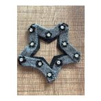 Gönülden Tasarım 11x11 Cm Zirkon Taşlı Triko Yıldız Aplike Arma Yama