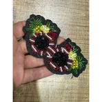 Gönülden Tasarım 11X6 cm Nakış Taş ve Boncuk Işleme Gözlük Arma Yama Dikiş Aplike