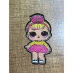 Gönülden Tasarım 14X7 cm Ütü Ile Yapışan Lolbebek Arma Yama Dikiş Hobi Aksesuarı - Pembe